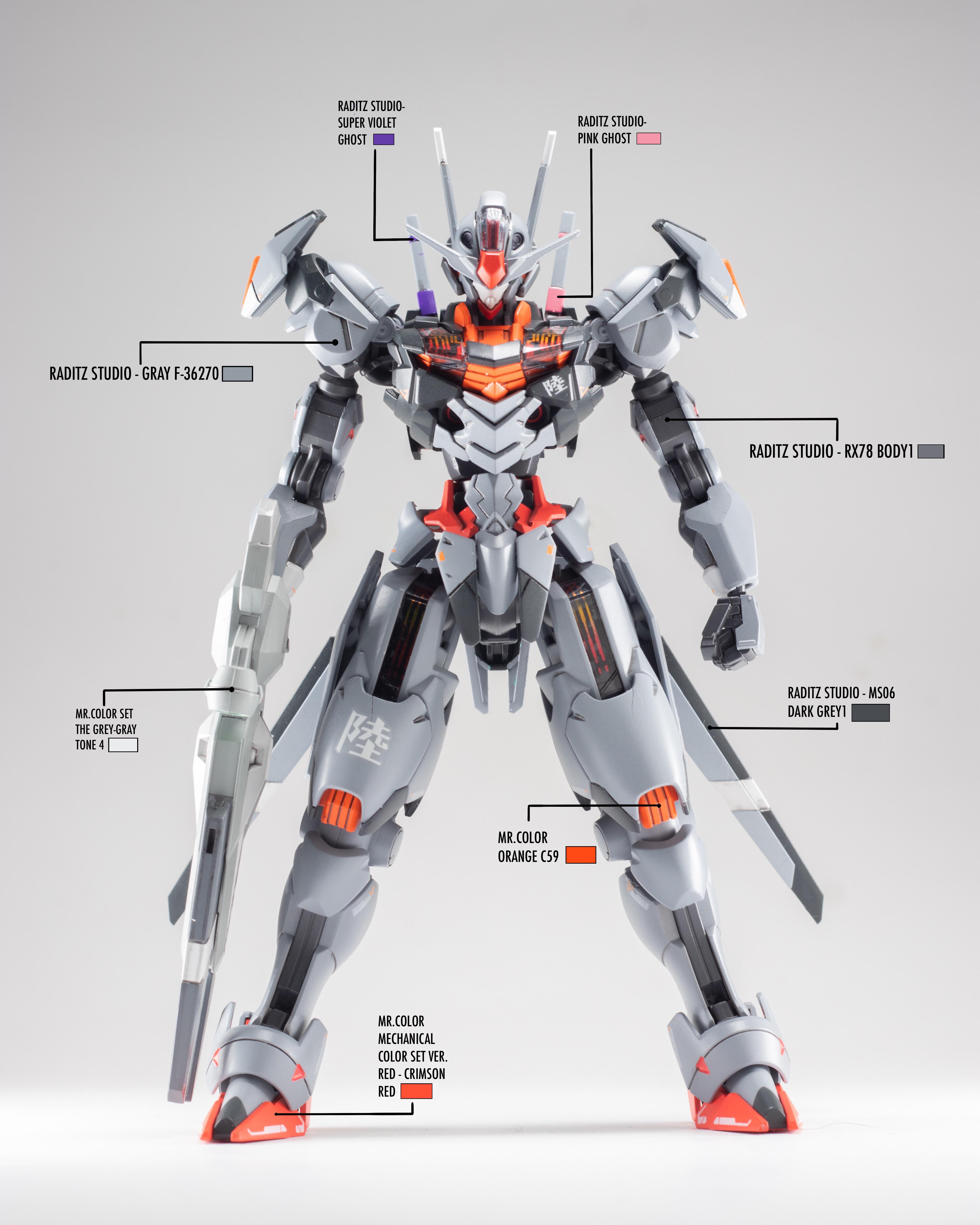 Aerial Peinture Personnalisée Accesoire Gundam